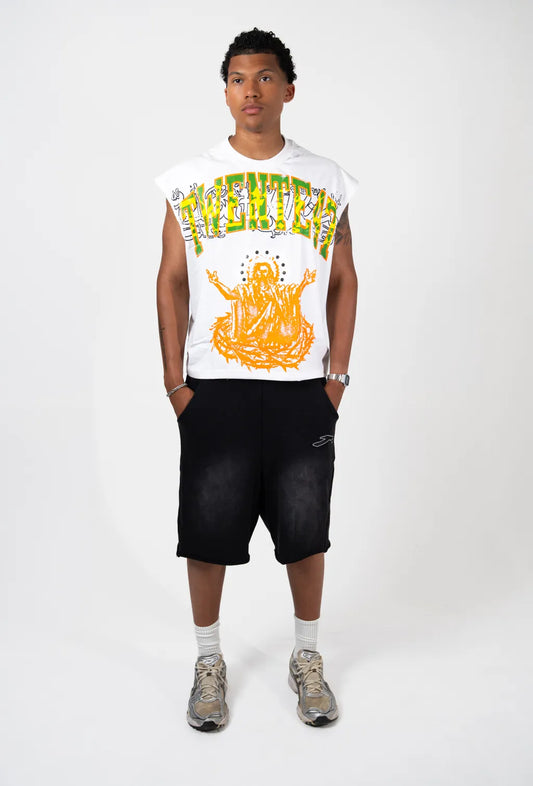 SF Sleevless Cropped Tee
