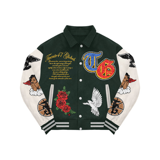 worldwide varsity jacket