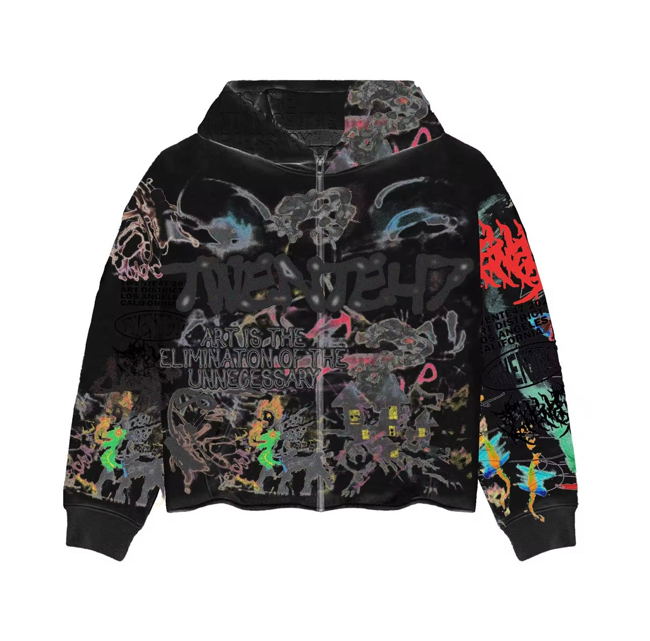 Collage Zip-up Hoodie